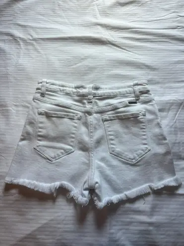 KanCan USA white jean shorts