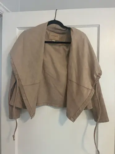 BLANK NYC Beige Suede Jacket