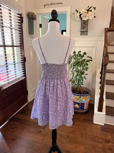 Jolie & Joy EUC Floral Purple Sundress with Padded Top and Adjustable Straps Size XL