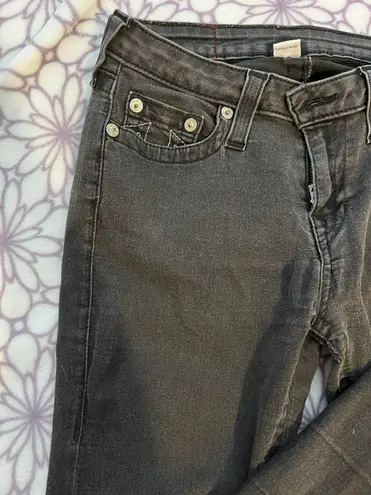 True Religion Black Distressed Jeans