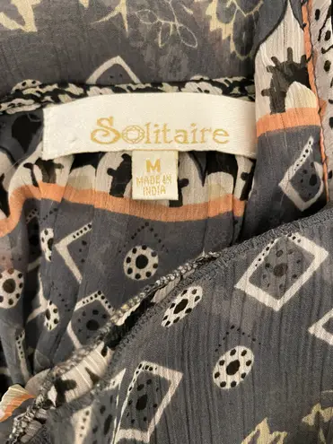 Solitaire Sheer Ruffle Top