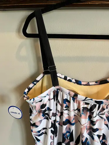 Swimsuit For All Swimsuits For All Blouson Tankini Swimsuit Top Floral 22W