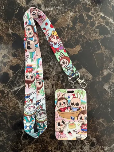 Labubu ID card badge lanyard Multiple - Image 1
