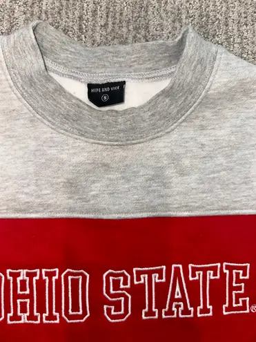 Hype & Vice Ohio State  Cropped Crewneck - Image 2
