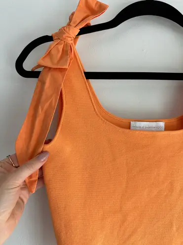 House of Harlow 1960 Orange Tank Top with Bow details xs