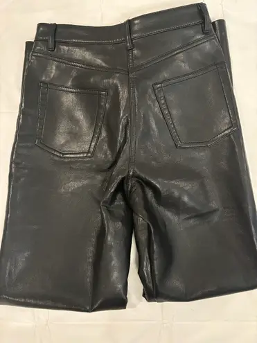 Aritzia Melina Super High Rise leather pants