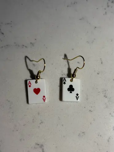 Handmade Playing Card Earrings
