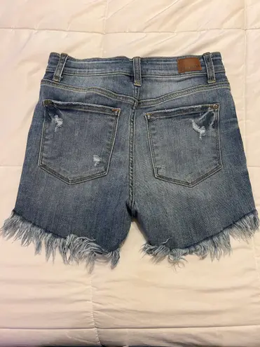 Judy Blue Panama High Rise Trucker Shorts