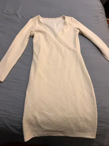 Mango ribbed dress light cream 0-2