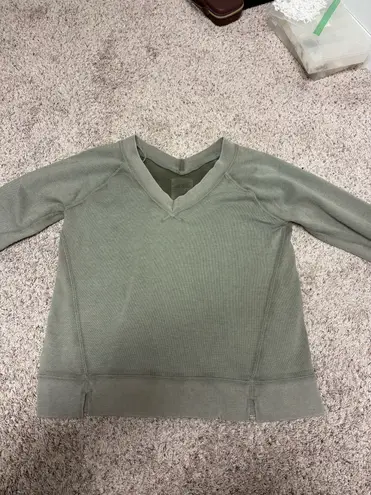 Aerie  Oversized V-Neck Crewneck Sweatshirt