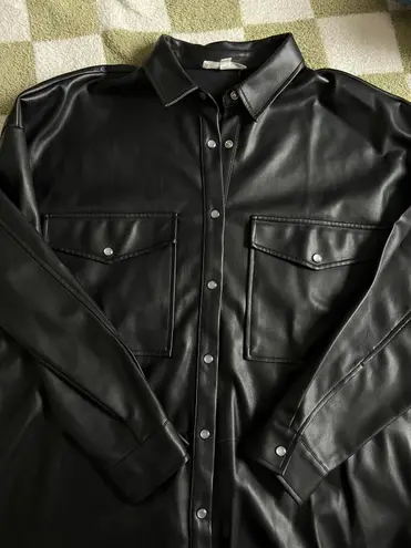 12th Tribe Leather Shacket thumbnail 7