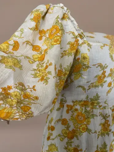 Faithfull the Brand Gamora Midi Dress Linden Floral Print SIZE M