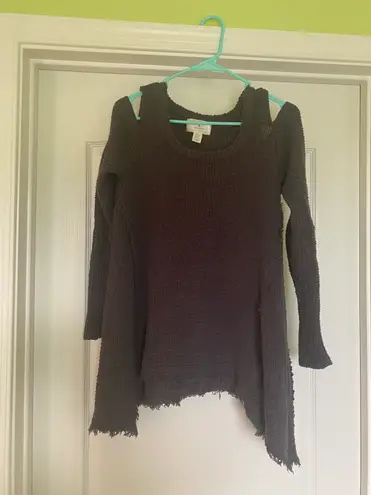 Ruby Moon Anthropology Cold Shoulder Sweater