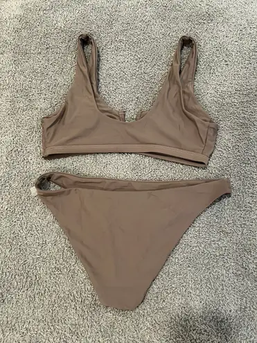 SheIn Brown Bikini Set