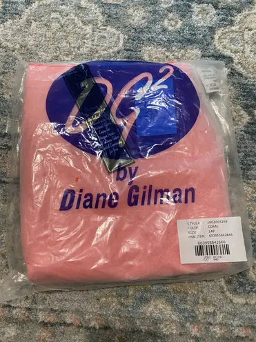 Diane Gilman Vintage DG2 by Virtual Stretch Cropped Denim Jeans Coral 14P NWT