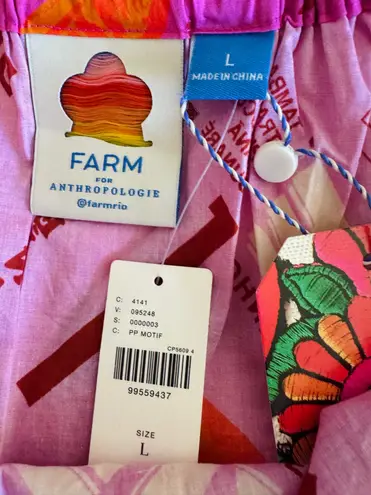 Farm Rio Printed Scallop-Hem Swing Cami Top, Size L