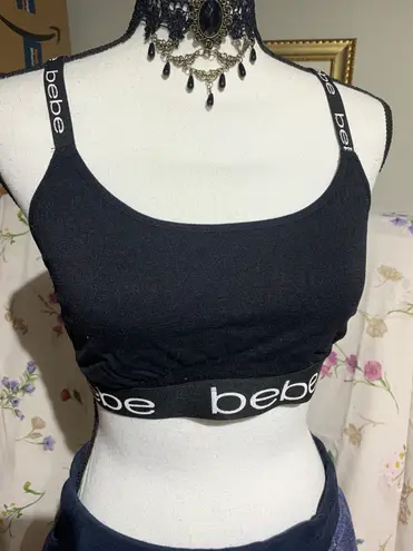 Bebe Black Sports Bra