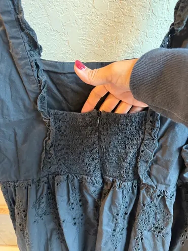 Johnny Was Jade Jesminda Eyelet Embroidered Midi Dress