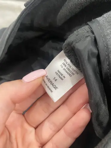 New York And Company 7th Avenue Gray Straight Modern Fit Pants Size 14