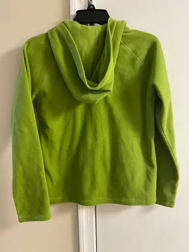 The North Face girls light green fleece hoodie, Sz 14/16