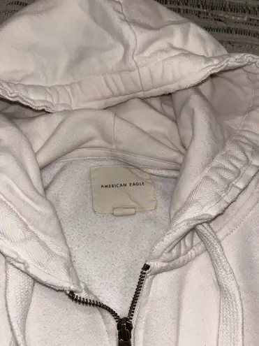 American Eagle Outfitters white oversized hoodie