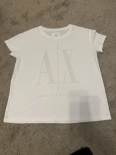Armani Exchange  ICON PROJECT OVER-FIT T-SHIRT WITH MAXI LOGO Size L
