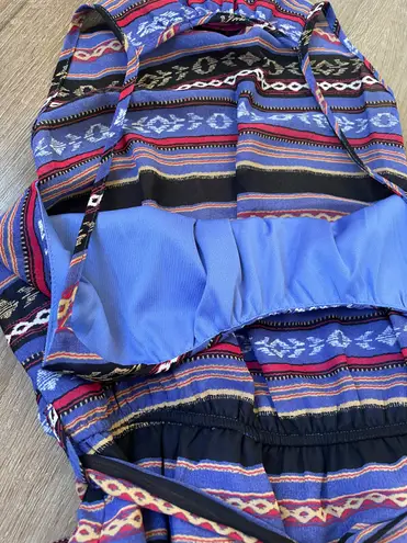 Lorena Rose sleeveless maxi dress Boho lined tie belt colorful women’s size S Multiple - Image 11