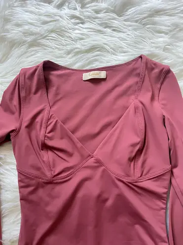 Long Sleeve Women’s Bodysuit Red