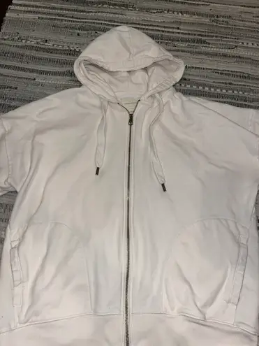 American Eagle Outfitters white oversized hoodie