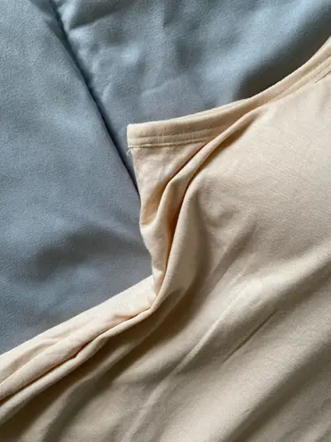 Women Vest Camisole with Built in Shelf Bra Tank Top Comfort Cotton Size M Tan Size M