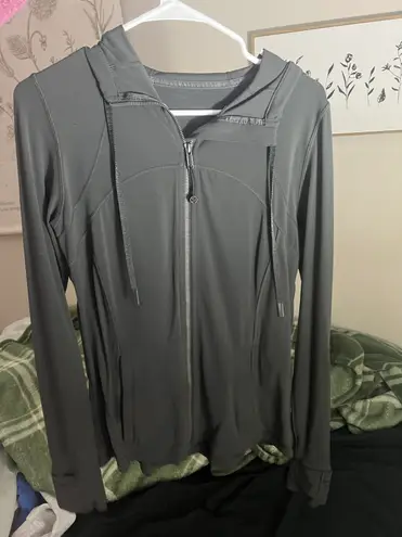 Lululemon Gray Hooded Jacket