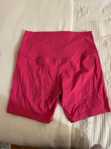 Pink Lily Hot Pink Biker Shorts