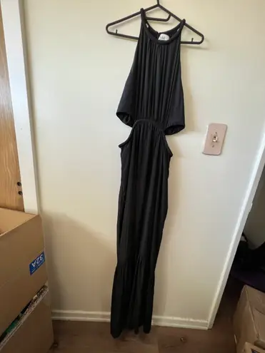A.L.C. Nwot Libra Maxi Dress 6 Small Black Halter Cutout A-Line Formal