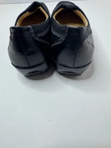 Naturalizer N5 Comfort Black Leather And Fabric Loafers Size 8W