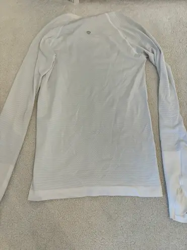 Lululemon White Swiftly Tech Long Sleeve