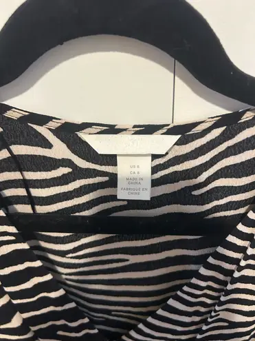 H&M Zebra Print Button-Up Blouse thumbnail 4