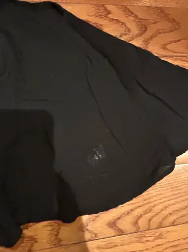 Surf Gypsy super BOHO black off the Shoulder Flowy Rayon Bandeau/crop top M