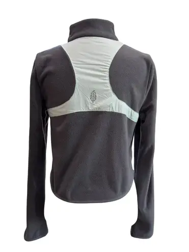 Free People Movement In The Zone Fleece Zip Up Gunmetal/Wintergreen XS
