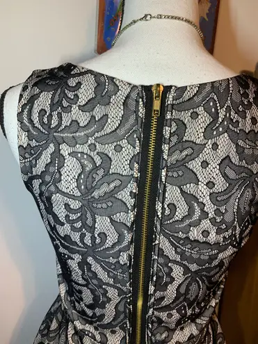 Heart soul Black Lace Overlay Dress