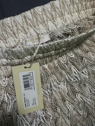 Ramy Brook New Sloan Metallic Knit Cover Up Skirt