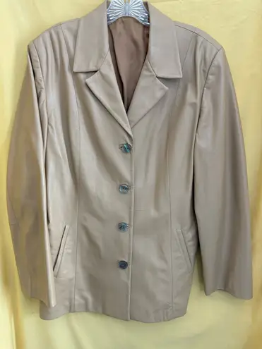 Vera Pelle Vintage Italian Leather Blazer