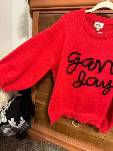 Yarn Game Day Sweater Red Size XL