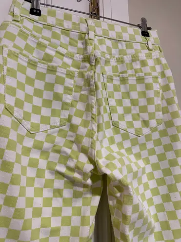 PacSun Checkered Lime Jeans