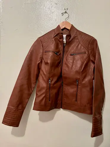 Maralyn & Me Junior’s Faux Leather Jacket