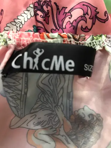 Chic Me Ankle Tie Print Jumpsuit