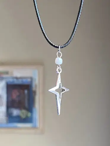 Handmade grunge y2k street sparkle necklace💫🌀