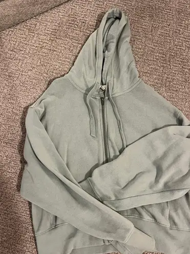 light green/grey zip up Green Size L