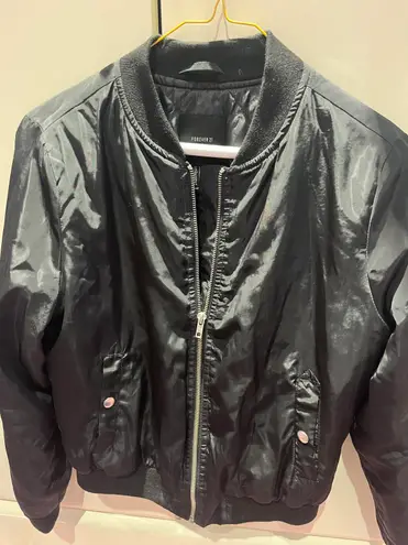 Forever 21 Satin Bomber Jacket