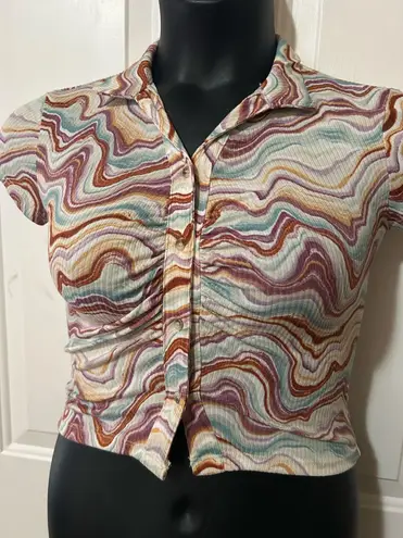 Marbled crop top Multiple