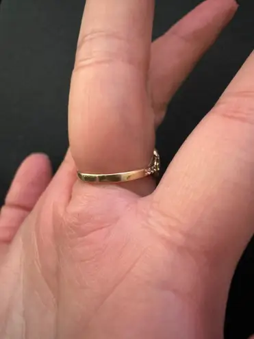 Handmade 14k heart shaped 15 yr Diamond Imperial 1/10Ct TDW Quinceañera XV H-I ,12 gold Yellow